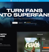 Superfan platform i musikbranchen - 120 registrerede artister, 100% organisk vækst og 34.000+ leads