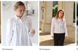 Varelager af skjorter til kvinder