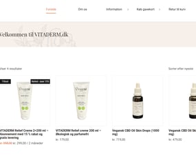 Webshop med mindre varelager og STORT potentiale sælges	