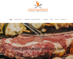 Grillmarked.dk - shopify online butik + varerlager sælges