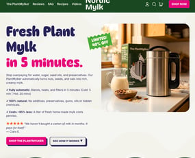 MEGA cool plante-brand - Nordic Mylk - med solidt internationalt salg sælges nu!