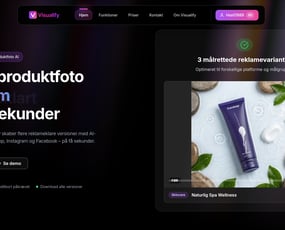 Visualify.dk - AI Produktfoto SaaS med Abonnement, Credits & Admin Panel