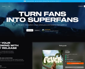 Superfan platform i musikbranchen - 120 registrerede artister, 100% organisk vækst og 34.000+ leads