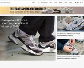 Veletableret affiliate-site i sneaker-nichen (13 års historik)