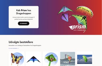Etableret nichewebshop med drager og dokumenteret omsætning