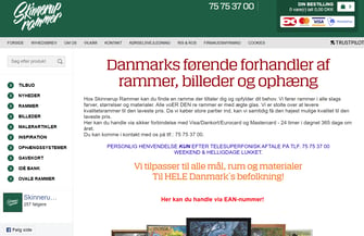 Velfungerende rammevirksomhed med WEBSHOP til salg!