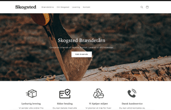 Attraktiv dropshipping shop til salg - 10k i omsætning første dag! - salg af brændetårn og øvrige brændeprodukter 