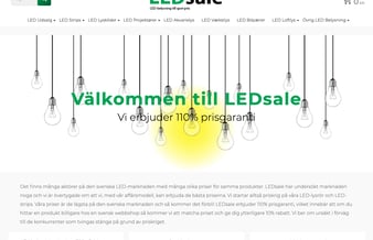 Velfungerende webshop med LED produkter og eksisterende kundegruppe