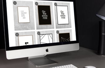 Webshop med minimalistiske plakater - med omsætning