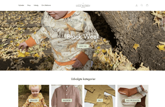 Webshop med børnetøj - dækningsgrad på cirka 50 %