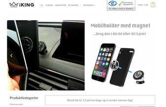 Telefontilbehør - iKing.dk - Omsætning 2022: 145.000 kr.