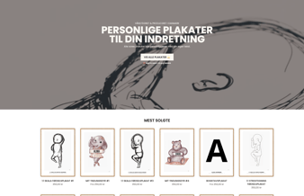 Dropshipping webshop med fokus på børneplakater