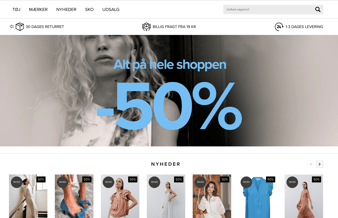 Veletableret webshop med salg af kendte fashionbrands