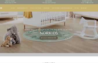 Dropshipping webshop med salg af baby-børne udstyr -  Dansk leverandør med hurtig fragt.