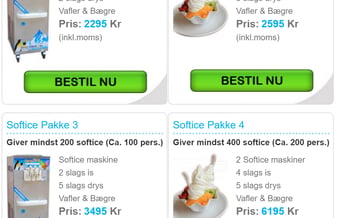 Softice udlejning Sjælland - Tjen din årsløn på 5 måneder!