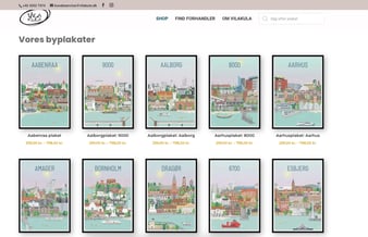 Byplakat-brand inkl. 2 webshops og lager sælges