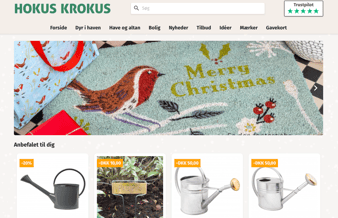 Etableret webshop med have- og boligartikler