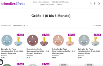 Babyshop tilsalg (omsætning 300t/måned)