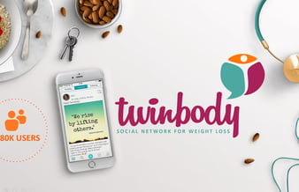 Twinbody: App / socialt medie for vægttab med +290.000 registrerede brugere