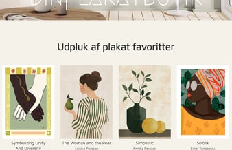 Plakatshop med Egne Motiver - fuldt automatiseret