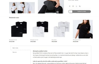 Unik og moderne Webshop sælges - ÆGTE ØKOLOGISK KVALITETSBOMULD
