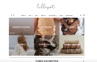 Børnetøjs butik med egen webshop