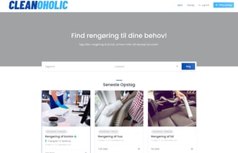 Portal for Rengøring - Rengøringside hvor private kan hjælpe andre med private rengøringen