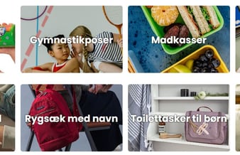Webshop med salg af juleartikler og broderede og navnepåsatte artikler til baby og børn