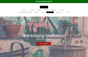 Webshop med bæredygtige produkter, omsætning og et stort leverandørnetværk