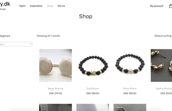 jewlry.dk - Velfungerende smykke webshop med høj avance