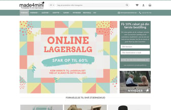 made4mini.dk - Veldrevet webshop med stort potentiale - Børnelegetøj, udstyr og gaver 