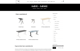 Solid lille webshop med kontormøbler