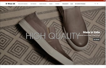 Webshop med salg af mærkevaretøj - Dropshipping fra en pålidelig leverandør i Italien. 