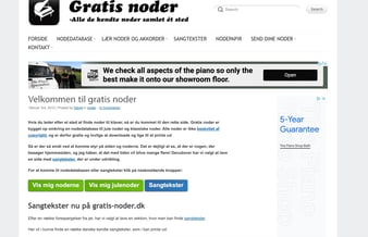 Gratis-noder.dk - Niche side m. nodedatabase og god placering i Google. - 1.700 organisk besøgende om måneden