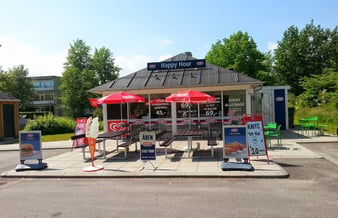 Grillbar/ Pølsevogn/ ishus ligger i Kgs.Lyngby/ Hjortekær