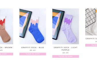 Flot webshop med salg af sokker - klar til vækst