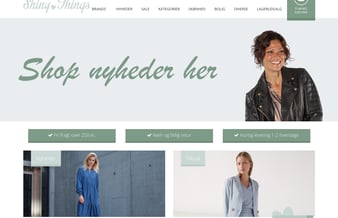 shiny.dk - Webshop med high-end dametøj og stabil månedlig omsætning