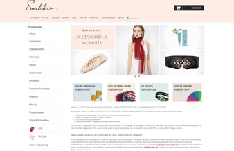 (Varelager 36.000 medfølger) 12 år gammel webshop med accessories til kvinder sælges