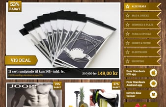 Dansk dealsite + iOS & Android app + iOS forhandler app + FB side + nyhedsbrevslæsere