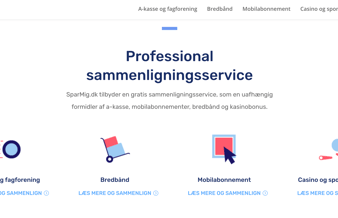 Affiliateside med sammenligning af a-kasser, bredbånd, mobiltelefoni mv. sælges
