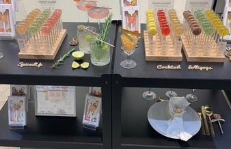Webshop med salg af cocktail lollipops og lollipops med logo - Til salg