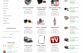 Velkendt, populær webshop og domæne med dropshipping aftaler - Årligt overskud 283.000 kr.