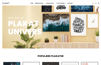 Plakatt.dk - Shopify webshop med plakater