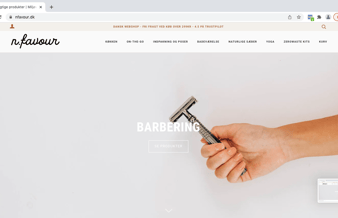 PRISEN REDUCERT  - varelager inkluderet -  Etableret webshop med bæredygtige produkter sælges.