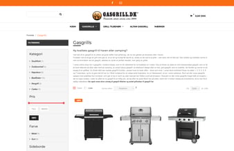 Gasgrill.dk webshop med alt inden for grill og tilbehør