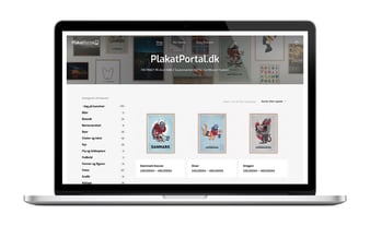 Unik plakatportal for designere og fotografer, der er et stort udviklingspotentiale