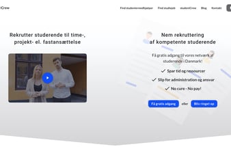 Etableret rekrutteringsplatform for studerende - Omsætning i 2021: 2.127.500 DKK