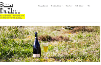 Køreklar webshop med drikkevarer (inkl. varelager)
