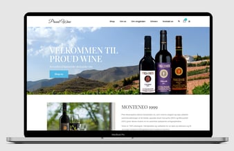 Webshop med vine fra Sydspanien. Sælges for under indkøbsprisen
