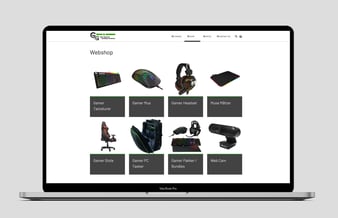 Køreklar gamer webshop med gode brands - NY PRIS!
